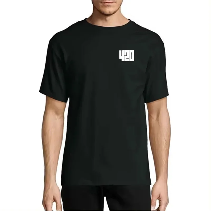 T-shirt 420 Sort Premium - Hovedbillede