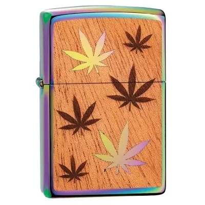 Zippo Lighter Classic Woodchuck Leaves