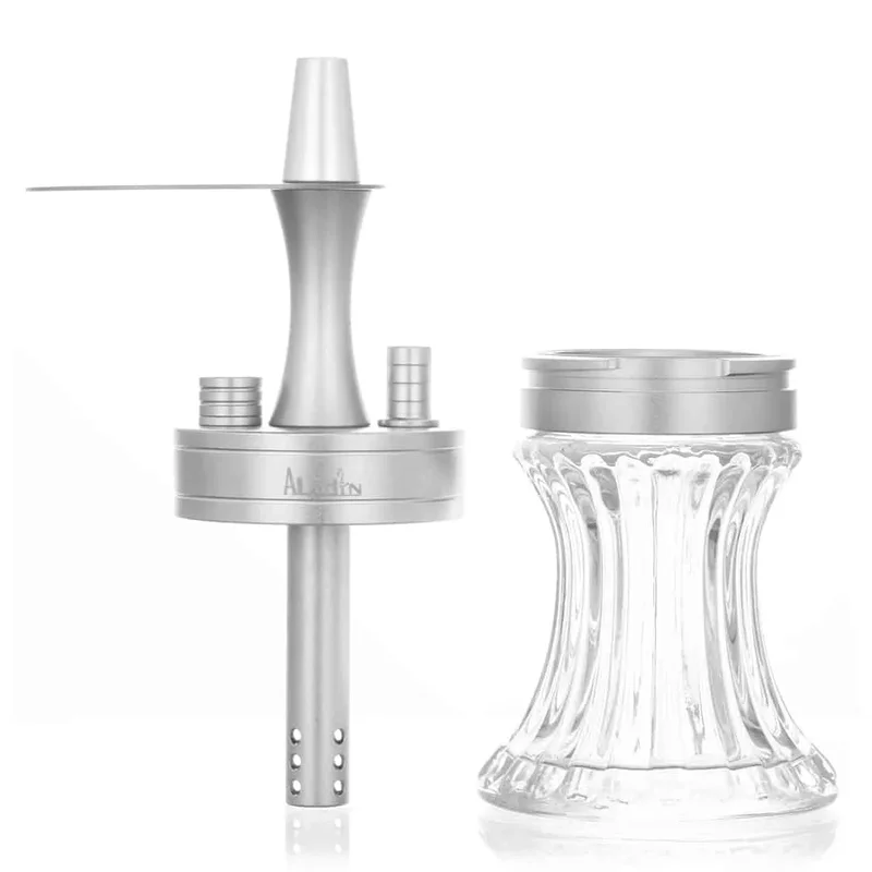 Aladin - 2GO Portable Hookah Sølv - Billede 3