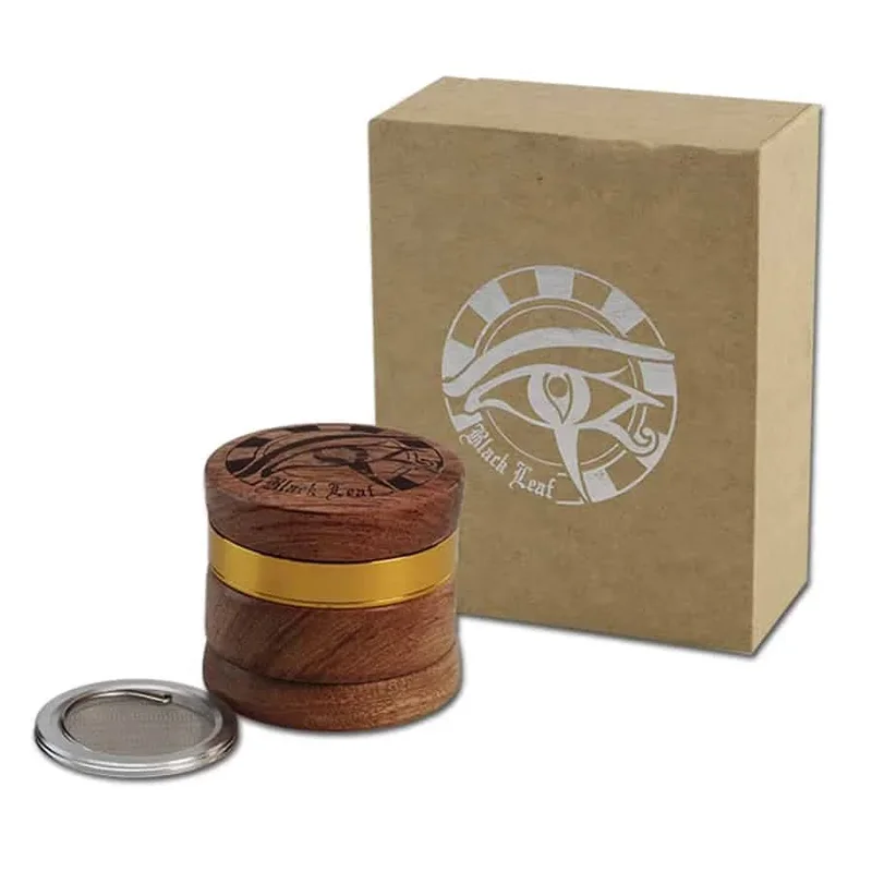 Black Leaf - Egypt Wooden Grinder Ø60 - Billede 2