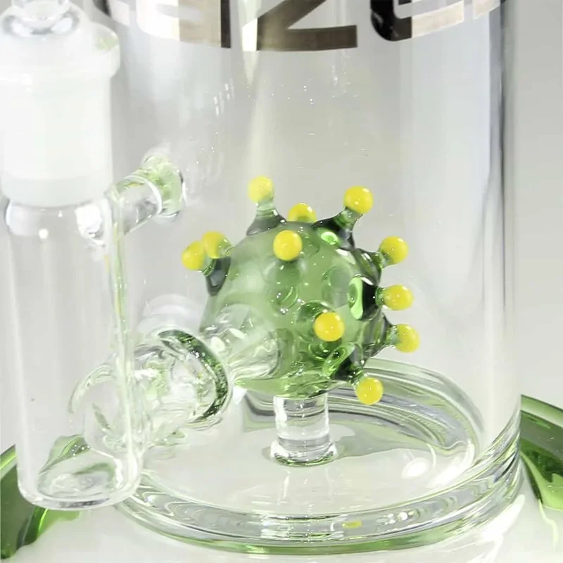 Blaze Glass - Virus Ball Dab Rig Grøn 24 cm - Billede 2