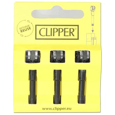 Clipper Lighter - Flint System 3 stk