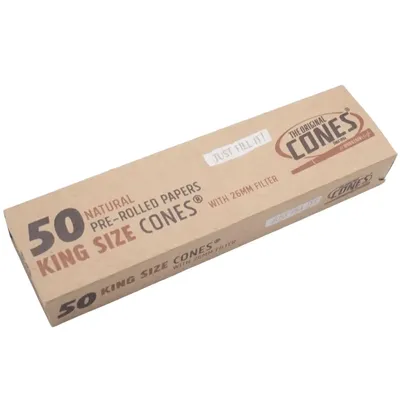 Cones Original - Natural Basic King Size 50 stk