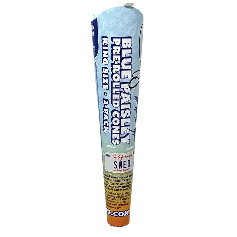 Dogg Lbs - Blue Paisley King Size Cones 3 stk - Billede 2