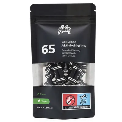 Kailar - Sort Aktiv Filter (5,9 mm) 65 stk
