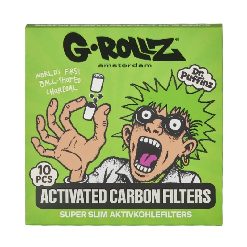 G-Rollz - Activated Carbon Filters Green (6 mm) 10 stk - Billede 2