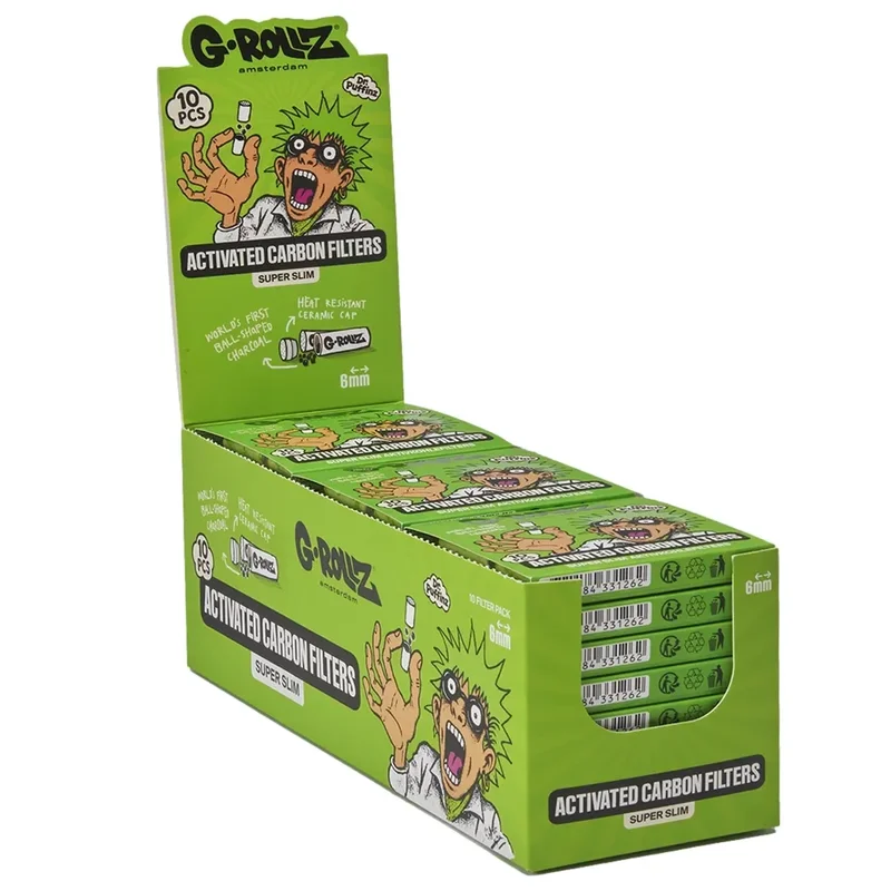 G-Rollz - Activated Carbon Filters Green (6 mm) 10 stk - Billede 4