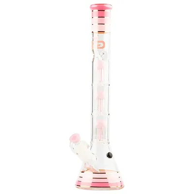 Grace Glass - Golden Line Pink Triple Percolator 48 cm