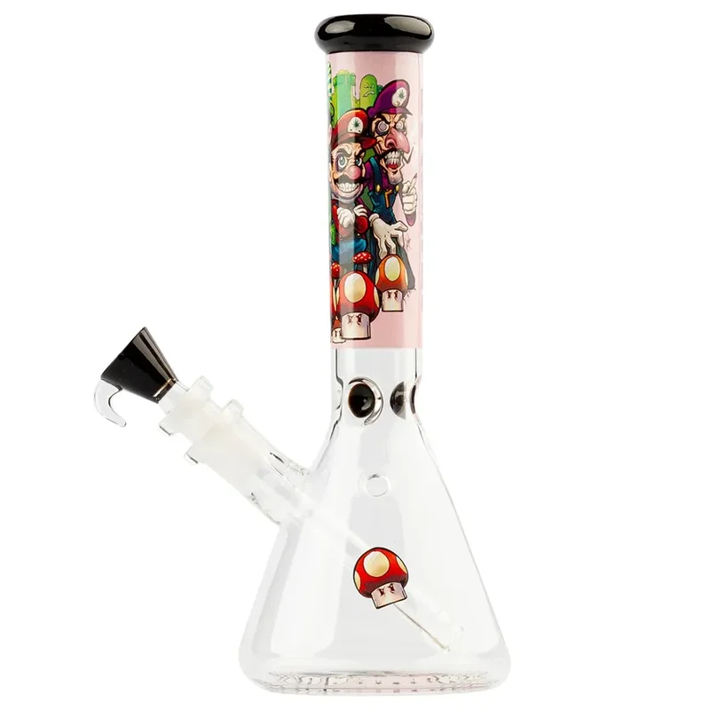 Grace Glass - Mushroom Hero Pink Beaker Bong 27 cm - Billede 3