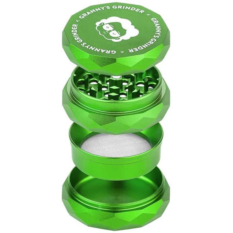 GRANNY'S WEED - Hazy Hex Grinder Green Ø55 - Billede 2