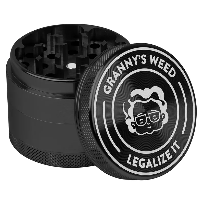 Sort Aluminium Grinder Ø55 mm (3-rum) | GRANNY’S WEED - Hovedbillede