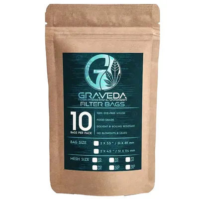 GRAVEDA - Rosin Filter Bags (220µ) 51 x 114 mm