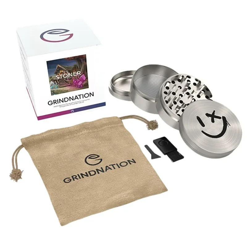 GRINDNATION - Smiley Silver Ø63 - Billede 2