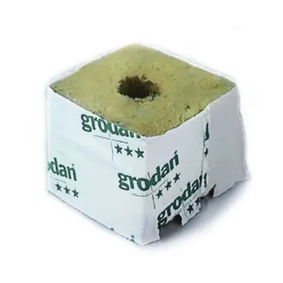 Grodan - Rockwool Blok Lille Hul 7,5x7,5cm
