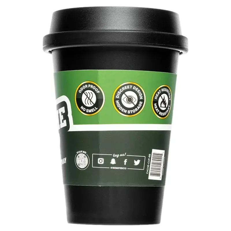 HEMPER Tech - Cache Cup Sort Røgfri Askebæger - Billede 4
