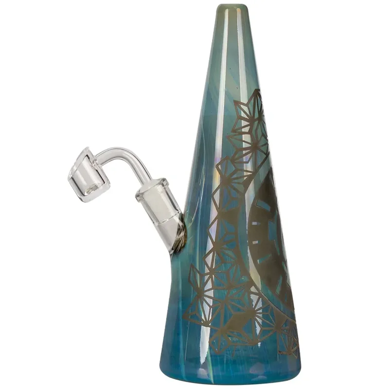 HoneyPuff - Green Glitter Cone Oil Bong 24 cm - Billede 2