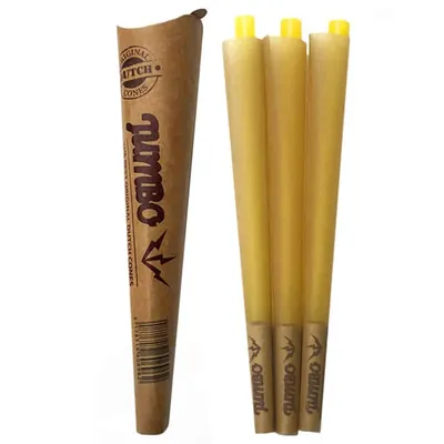 Jumbo - Dutch Cones King Size Unbleached 3 stk