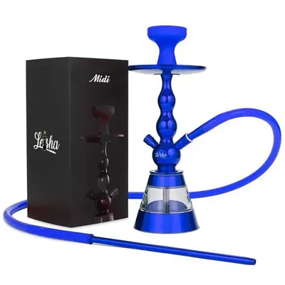 Leisha - De Luxe Midi Vandpibe Blå 40 cm