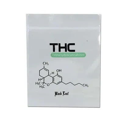 Lynlåsposer - Black Leaf THC 35x35mm 100 stk