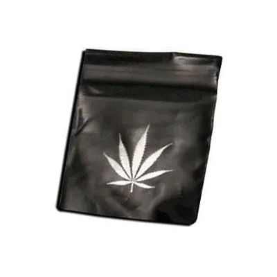 Lynlåsposer - Black Silver Leaf Small 60x40 mm 100 Stk