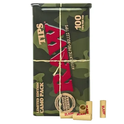 RAW - Camo 100 Limited Edition Prerolled Tips