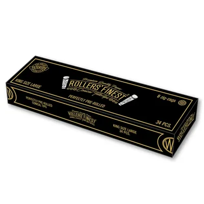 Rollers Finest - King Size Large Black Prerolled Filtertips