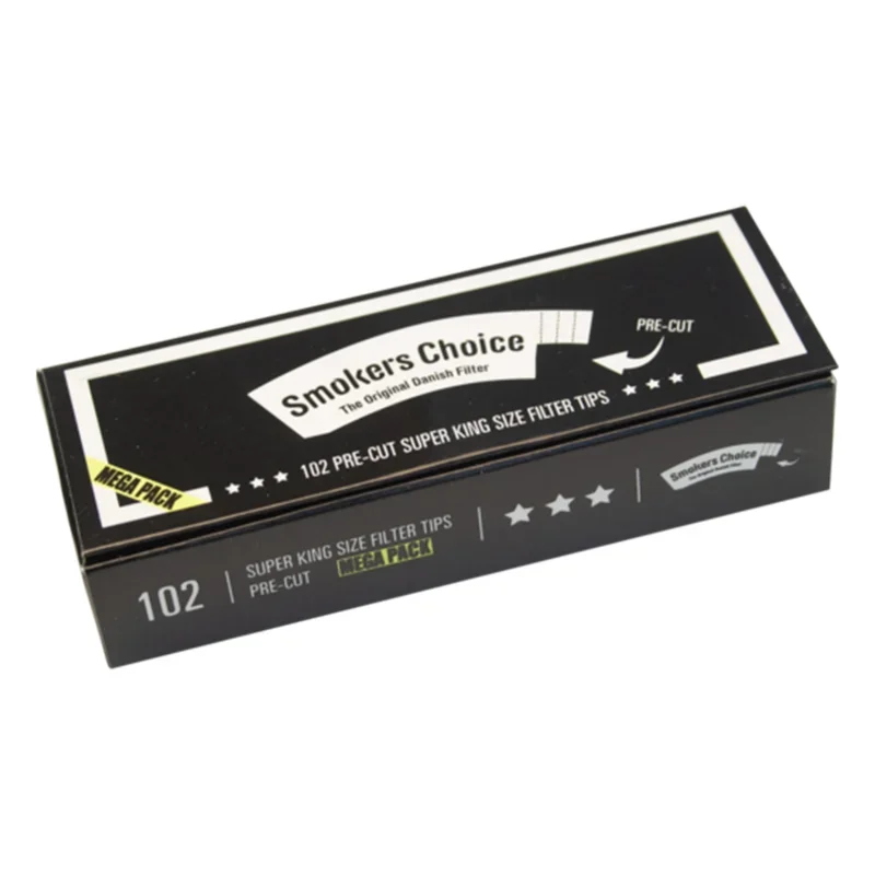 Smokers Choice Super King Size Black Tips Cut Mega Pack - Hovedbillede