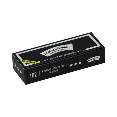 Smokers Choice Super King Size Black Tips Value Pack