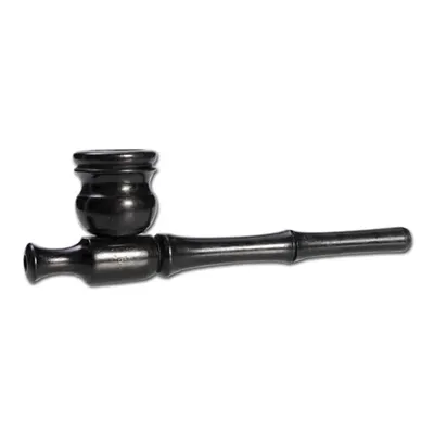Træ Pibe - Ibenholt Sort 150 mm