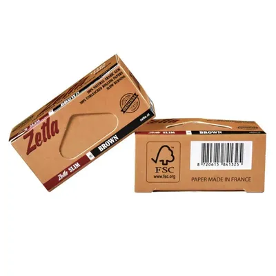 Zetla - Brown King Size Slim Meterpapir 5 m